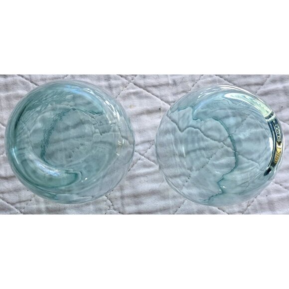 Unbranded Set Of 2 Stemless Wine Glasses Etched Starfish and Sea Turtle - Picture 7 of 9